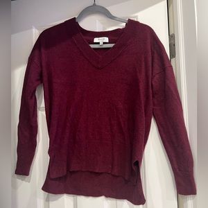 Madewell 100% Cashmere Burgundy Sweater